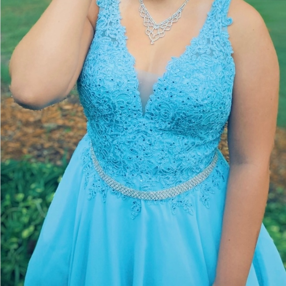 Dancing Queen Blue Short Dress